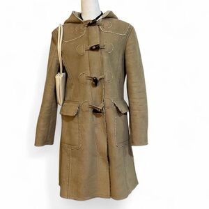 GAP Women's Brown Hooded Trench Coat